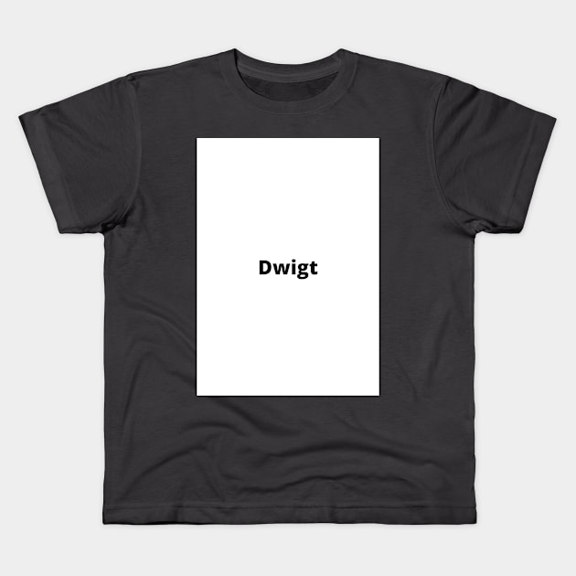 DWIGT Kids T-Shirt by Korey Grey